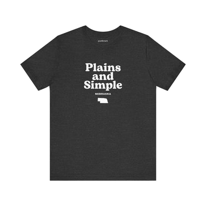 Nebraska "Plains and Simple" Unisex Graphic Tee
