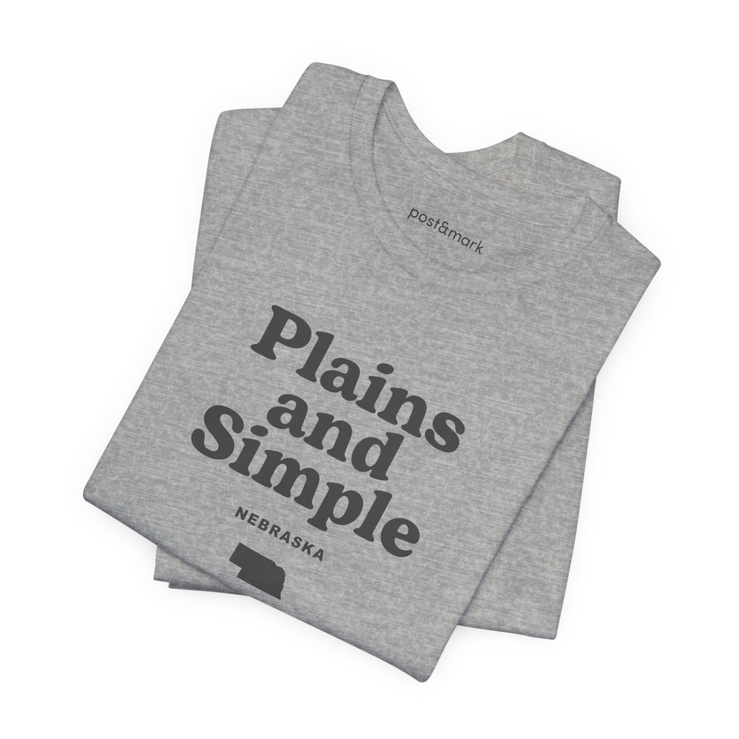 Nebraska "Plains and Simple" Unisex Graphic Tee