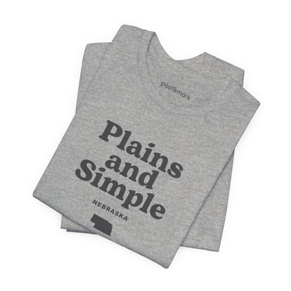 Nebraska "Plains and Simple" Unisex Graphic Tee