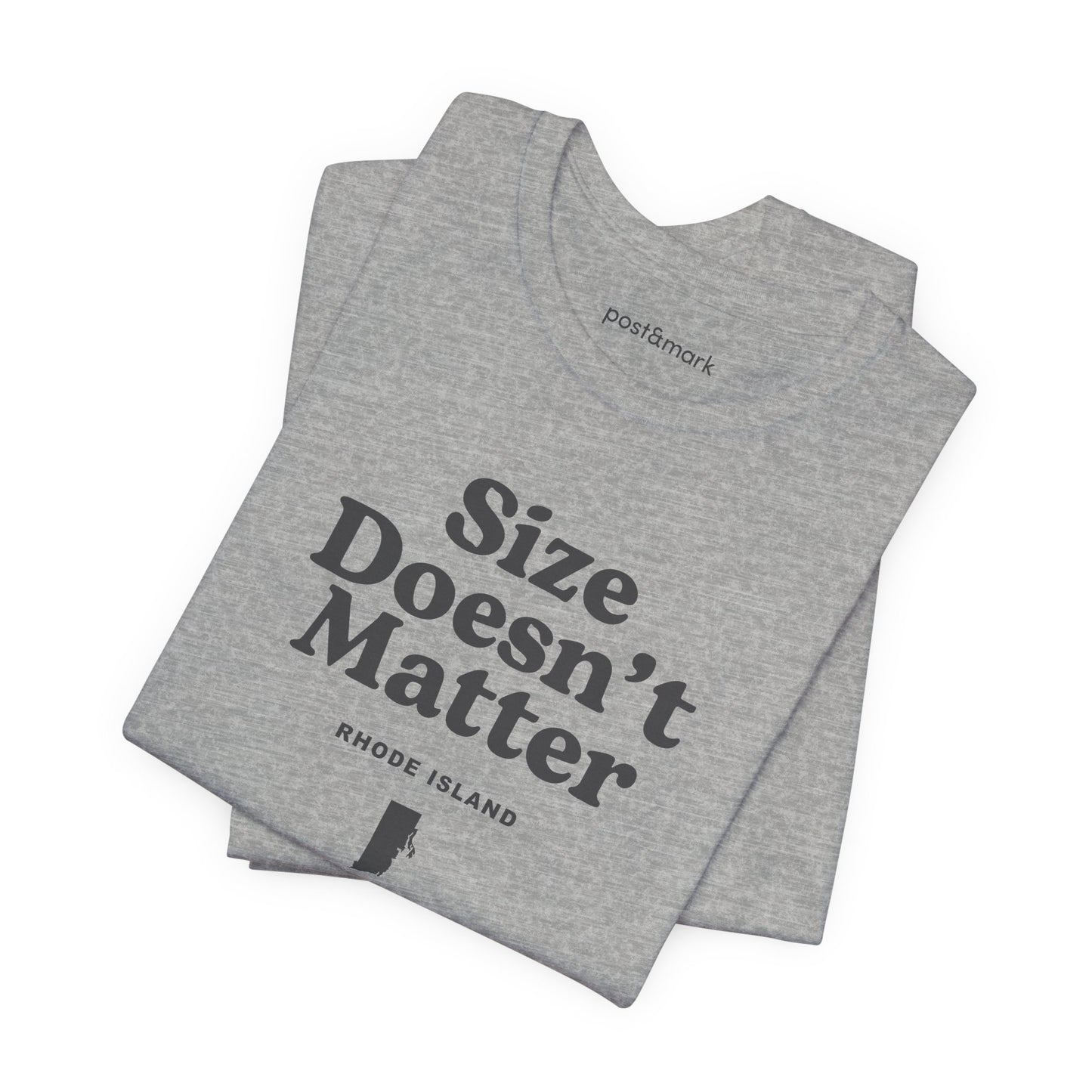 Rhode Island "Size Doesn't Matter" Unisex Graphic Tee