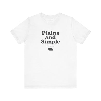 Nebraska "Plains and Simple" Unisex Graphic Tee