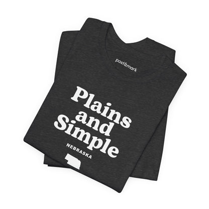 Nebraska "Plains and Simple" Unisex Graphic Tee