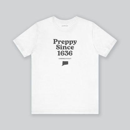 Connecticut "Preppy Since 1636" Unisex Graphic Tee