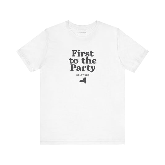 Delaware "First to the Party" Unisex Graphic Tee
