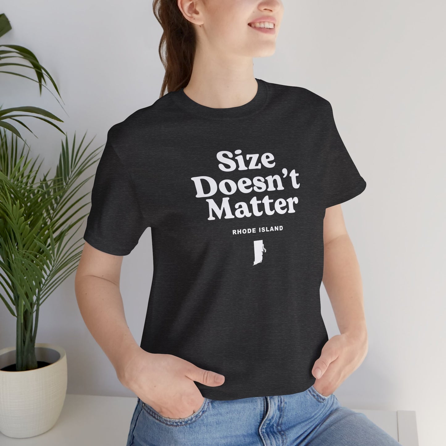 Rhode Island "Size Doesn't Matter" Unisex Graphic Tee