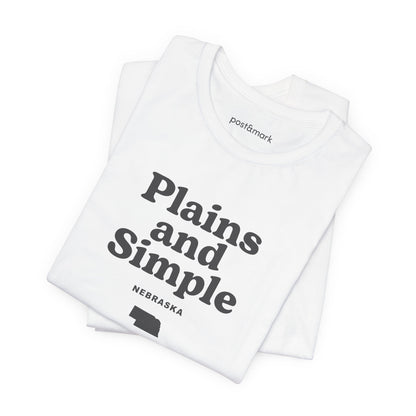 Nebraska "Plains and Simple" Unisex Graphic Tee