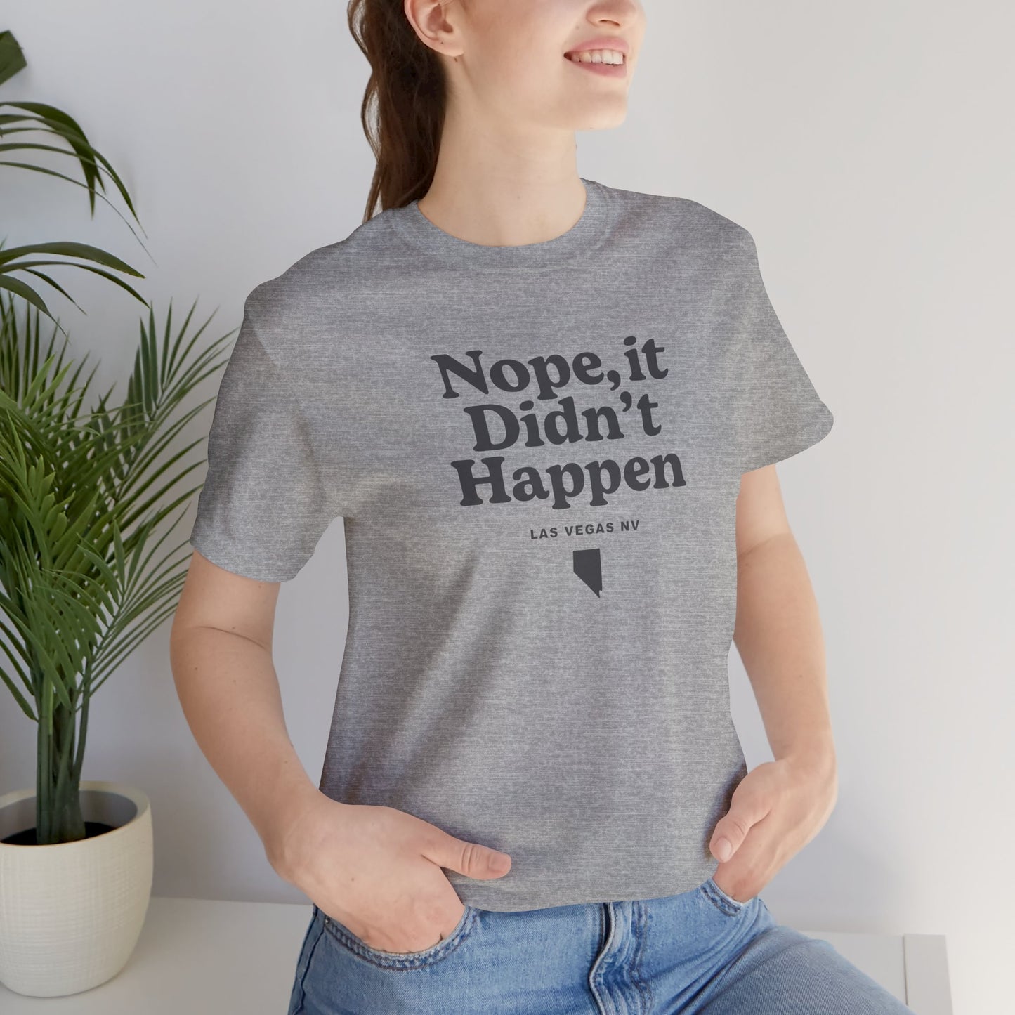 Nevada "Nope, It Didn't Happen" Unisex Graphic Tee