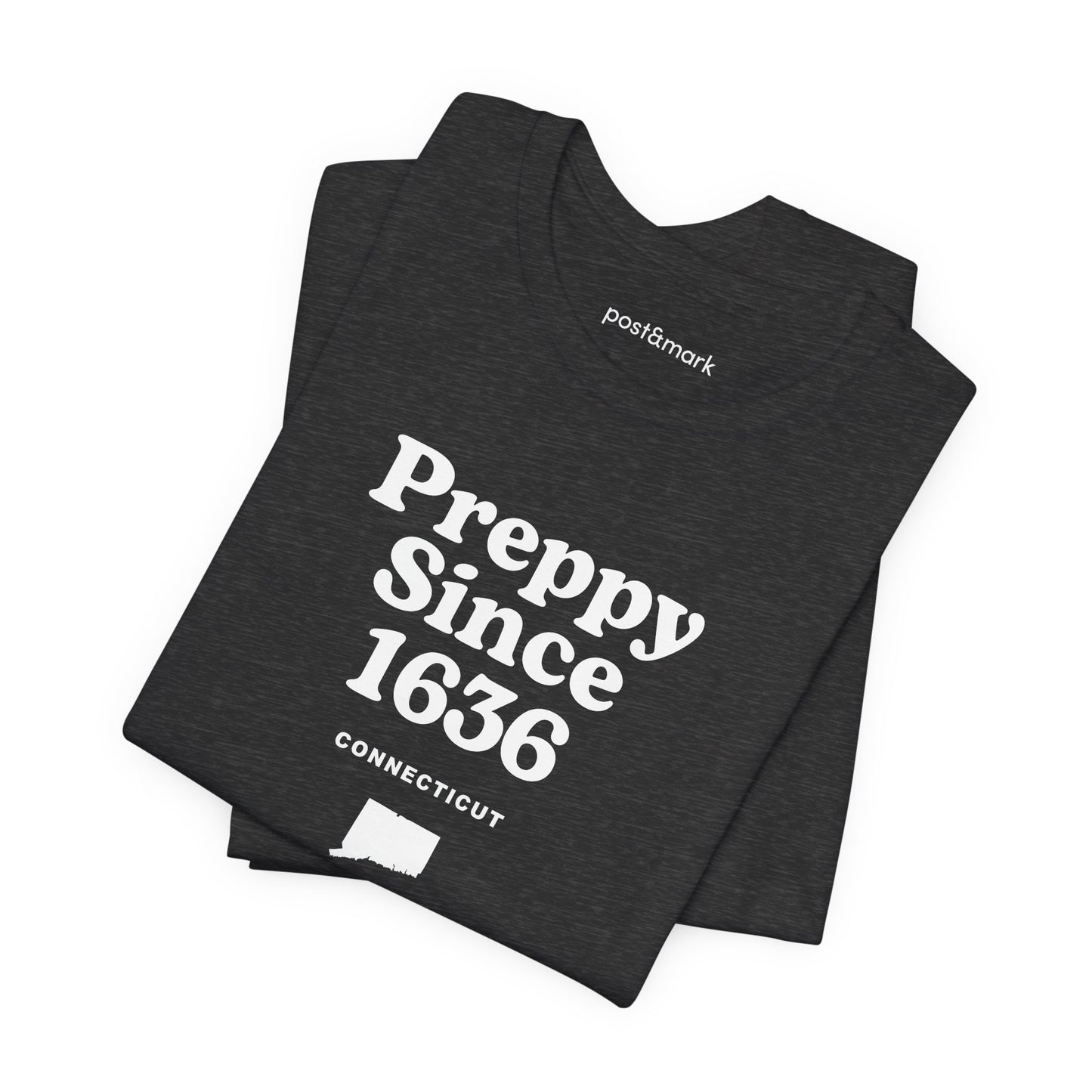 Connecticut "Preppy Since 1636" Unisex Graphic Tee