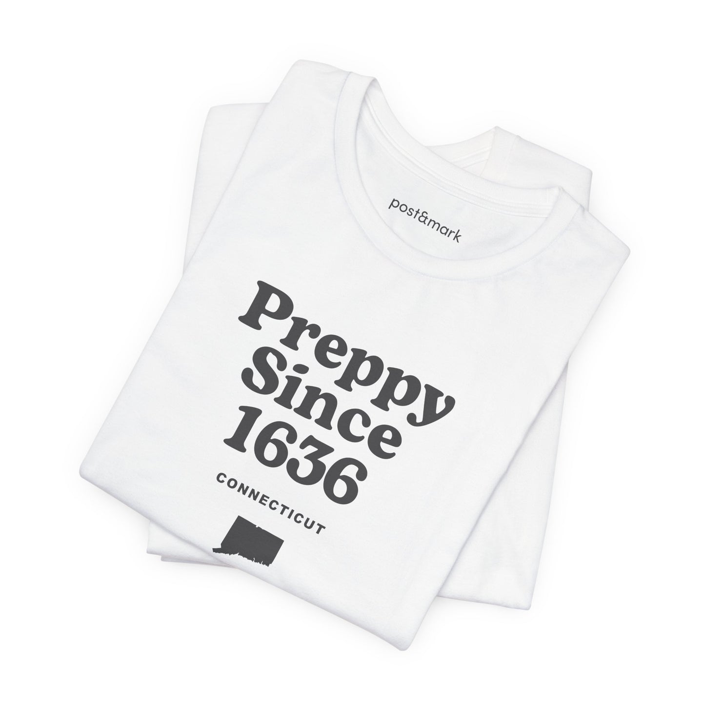 Connecticut "Preppy Since 1636" Unisex Graphic Tee