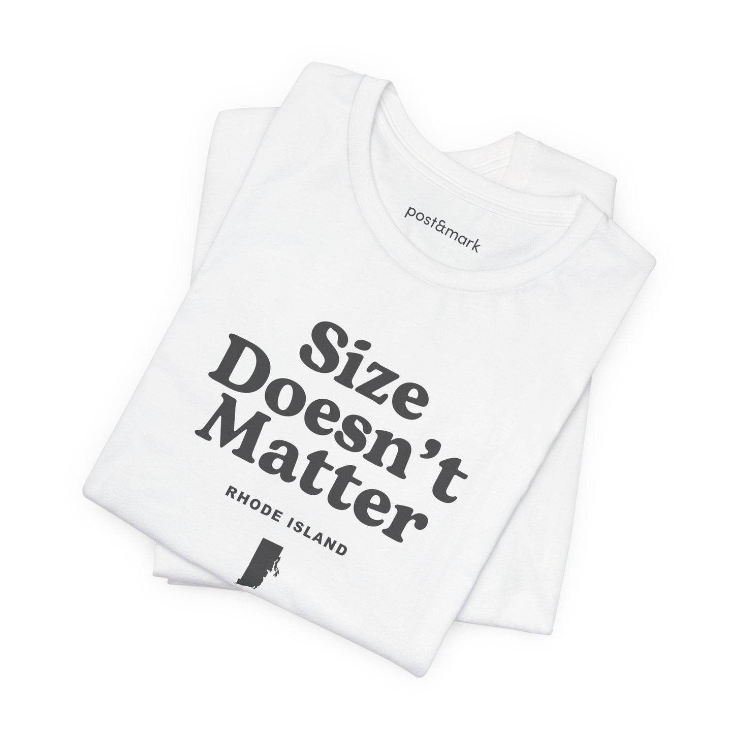 Rhode Island "Size Doesn't Matter" Unisex Graphic Tee